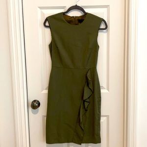 Olive J Crew wool shift dress